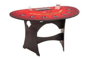 Everyone loves playing at our standing blackjack tables.